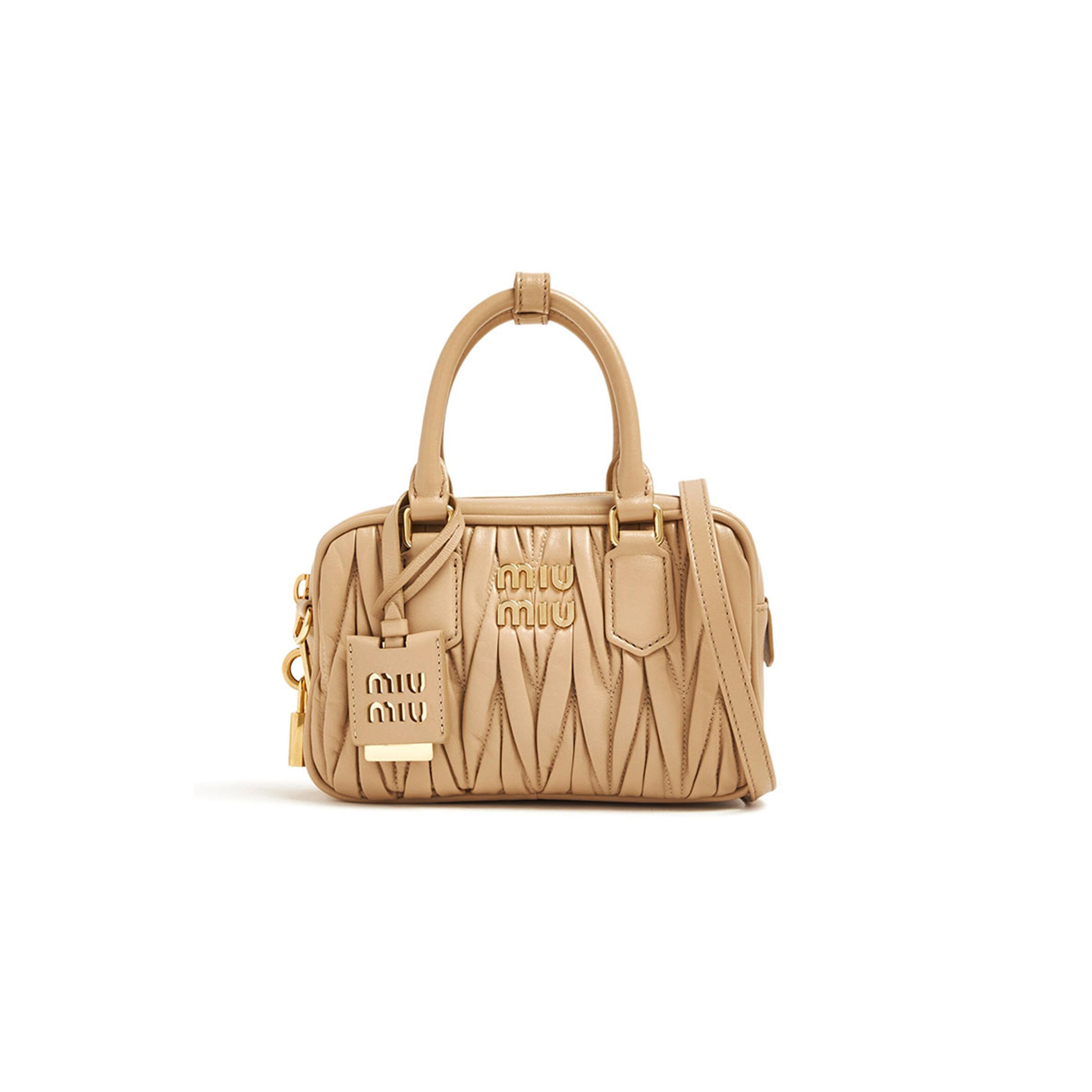 MIU MIU ARCADIE MATELASSÉ HANDBAG 5BB123 (19*13*6cm)